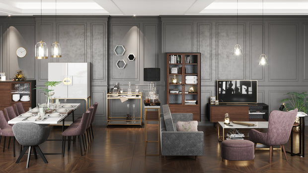 PLAYBOY - Dekolampe "ANN" mit LED's, Federn und Grusskarte, abnehmbare Glocke aus Glas, batteriebetrieben, klein,Lampe - playboy